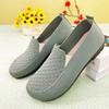 Women's Casual Flyknit Canvas Shoes: Soft, Breathable, Flat Bottom, Suitable for Spring, Summer, and Autumn.