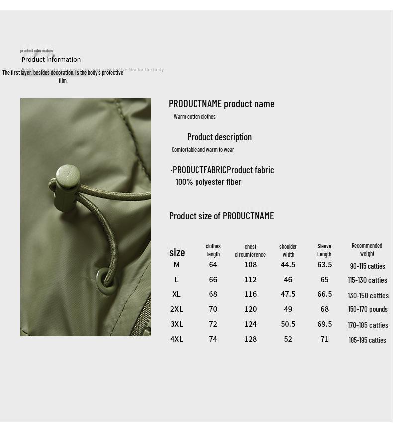 Men's Trendy Hooded Cotton Jacket: Versatile, Velvet-Lined, Thickened Winter Outerwear