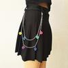 Transparent Acrylic Dice Dice Pendant Pendant Waist Chain Versatile Trouser Chain