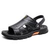 Sandals Men's Summer New Casual Beach Shoes Men's First Layer Cowhide Non-slip Breathable Sandals Dual-purpose Slippers Men 2050