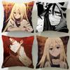 Populaire anime Angels of Death Kussensloop Zacht & Makkelijk te Wassen Kussensloop – Veelzijdig voor Bank, Bed, Reizen en Kantoor
