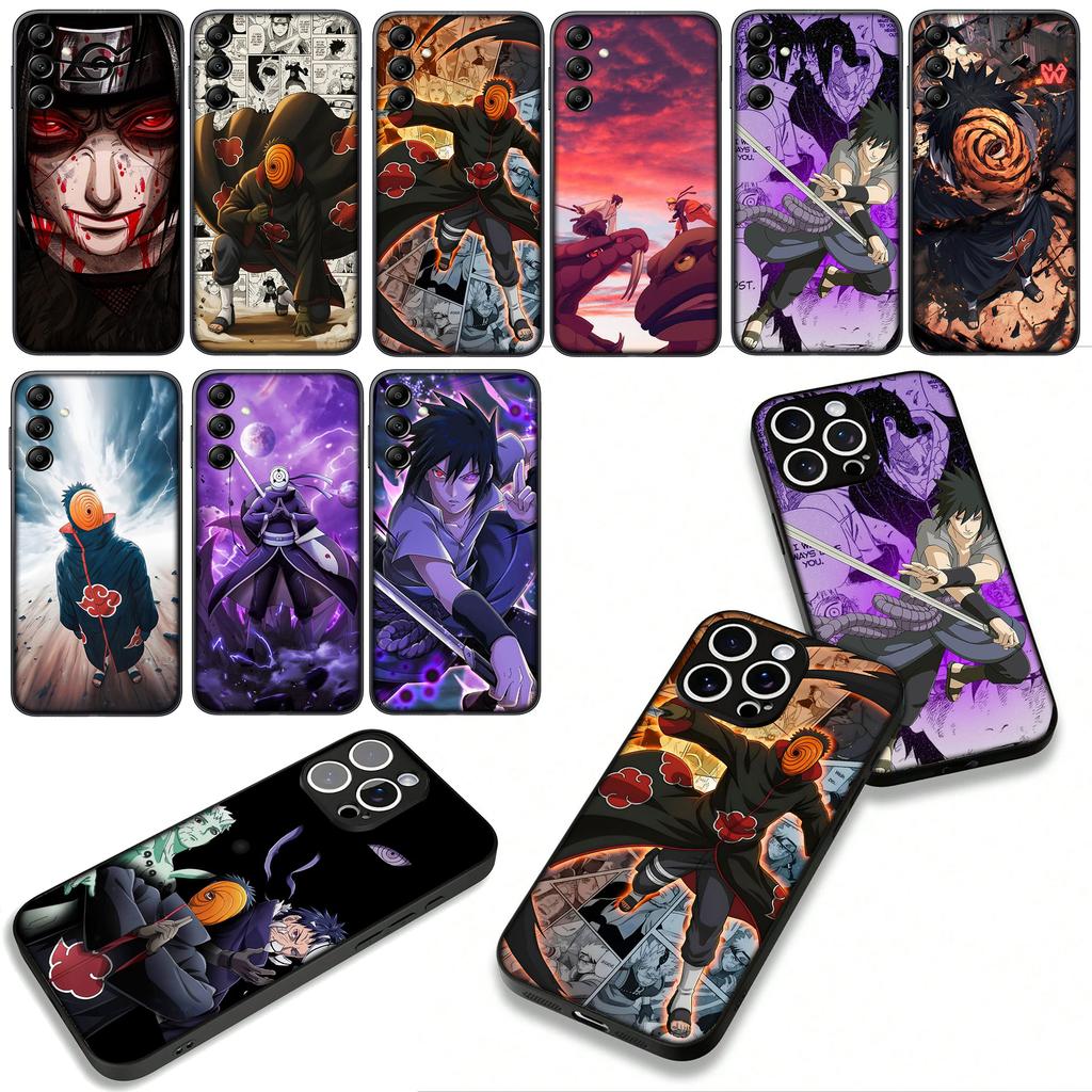 Tobi Obito Uchiha Itachi Narutos Sasuke for Samsung Galaxy A25 A37 A57 A12 A14 A31 A50 A51 A70 A71 A72 A04 Note 20 9 8 10 Case