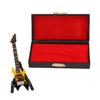 Bass Model Miniature Wooden Simulation Guitar Model Musical Instrument OrnamentsYellow