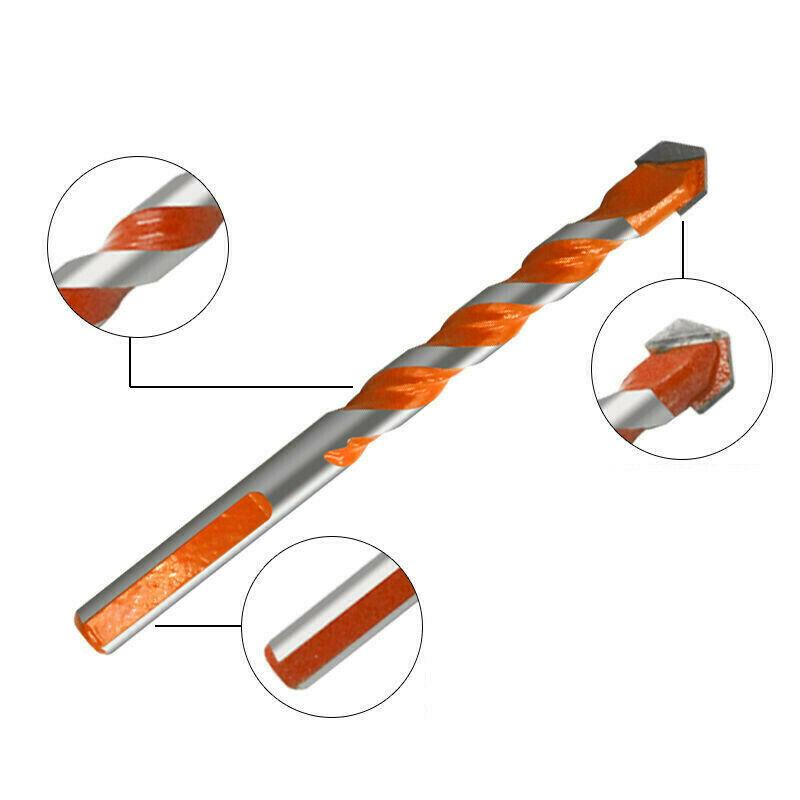 Ultimate Brill Bits Multi-Material Triangle Drill Bit Diamond Set for Tile Concrete Brick Glass Plastic Wood Stone 3-12mm