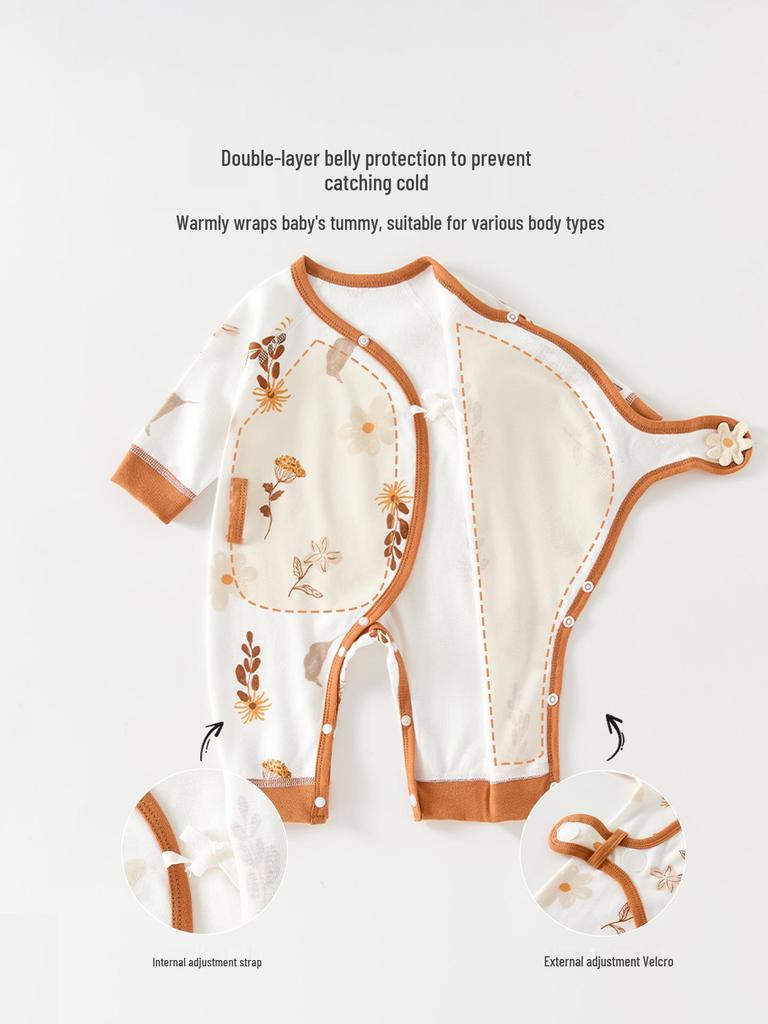 Neugeborenen-Body aus reiner Baumwolle: Ganzjahres-Baby-Outfit & Mönchskostüm