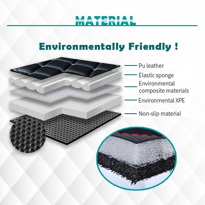 Car Trunk Mat For JEEP Compass 5-Seat 2017 2018     Car Accessories Auto Interior Decoration