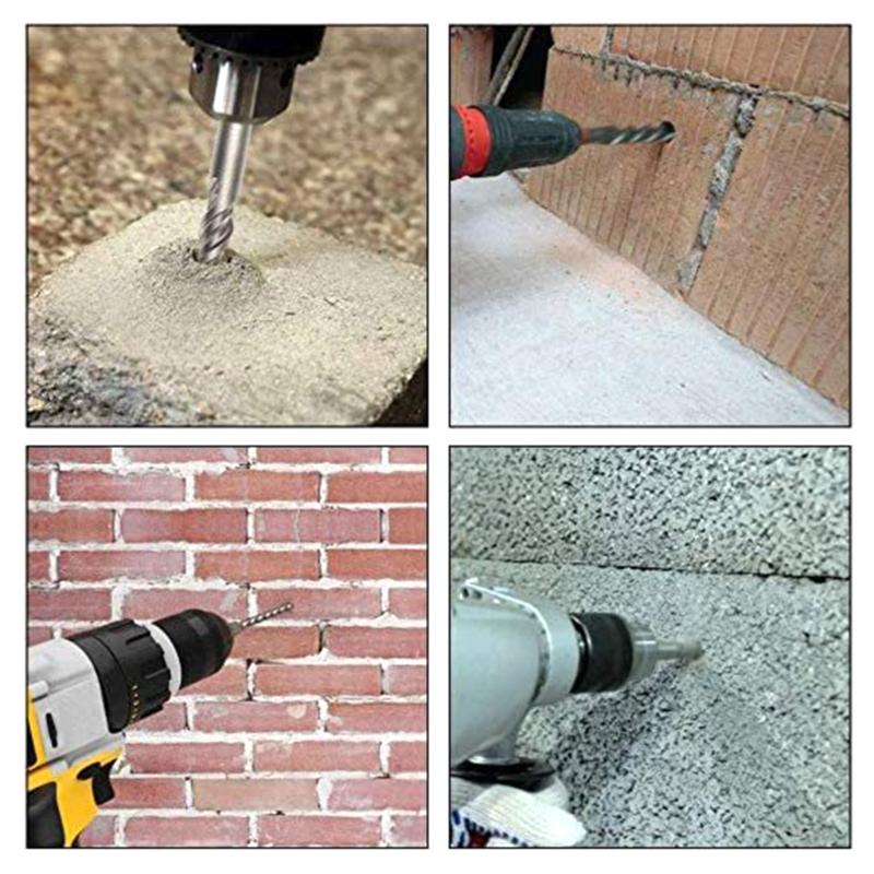 Burghiu profesional Unic SDS Plus Burghie cu ciocane Burghiu pentru beton, caramida, piatra, foraj, set de instrumente pentru zidarie de beton