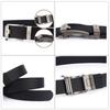Versatile Men Nylon Zinc Zinc Alloy Belt Retro Letter Casual Belts Fashion Pin Buckle Belt  Jeans Matching