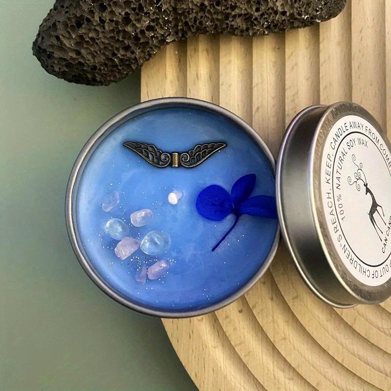 Хрустальные сушеные цветы, ароматические свечи, медные аксессуары, ароматерапия, серебряные консервные банки, свечи, свечи ручной работы жасмин