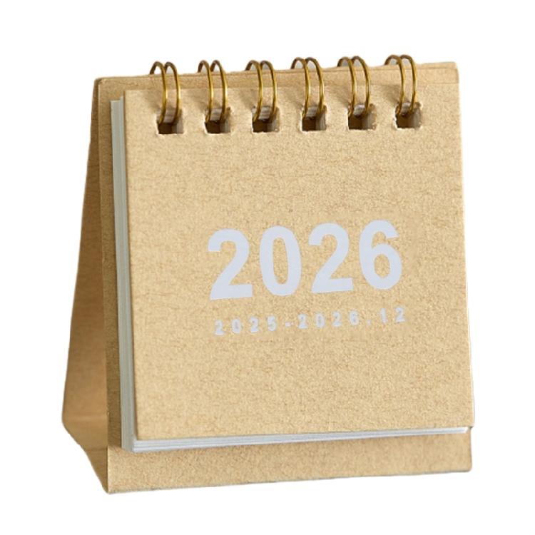 

2025 Desk Calendar Mini Calendars With Smooth Writing Paper Essential For Desk Decoration And Time Management бежевий