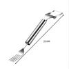 2-in-1 Stainless Steel Fruit Vegetable Divider with Fork Design for Easy Watermelon Cutting