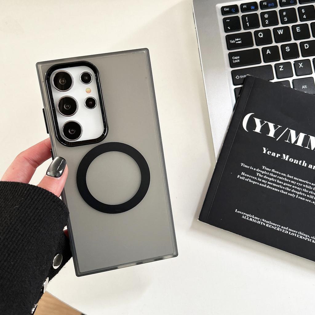 Fashion Matte Clear for Magsafe Case for Samsung Galaxy S26 Ultra Pro S25 Edge S24 S23 Plus A57 A37 A27 A17 A07 A56 A36 A26 A16 Wireless Charge Cover