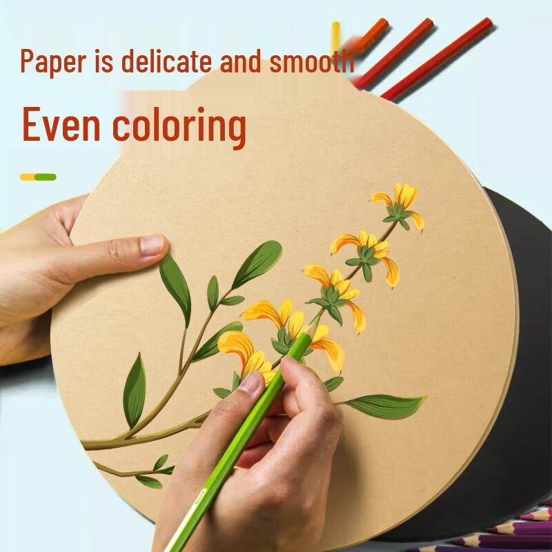 Thickened Colored Drawing Paper: Black & White Kraft Hand-Painted Cardboard for Kids & Students