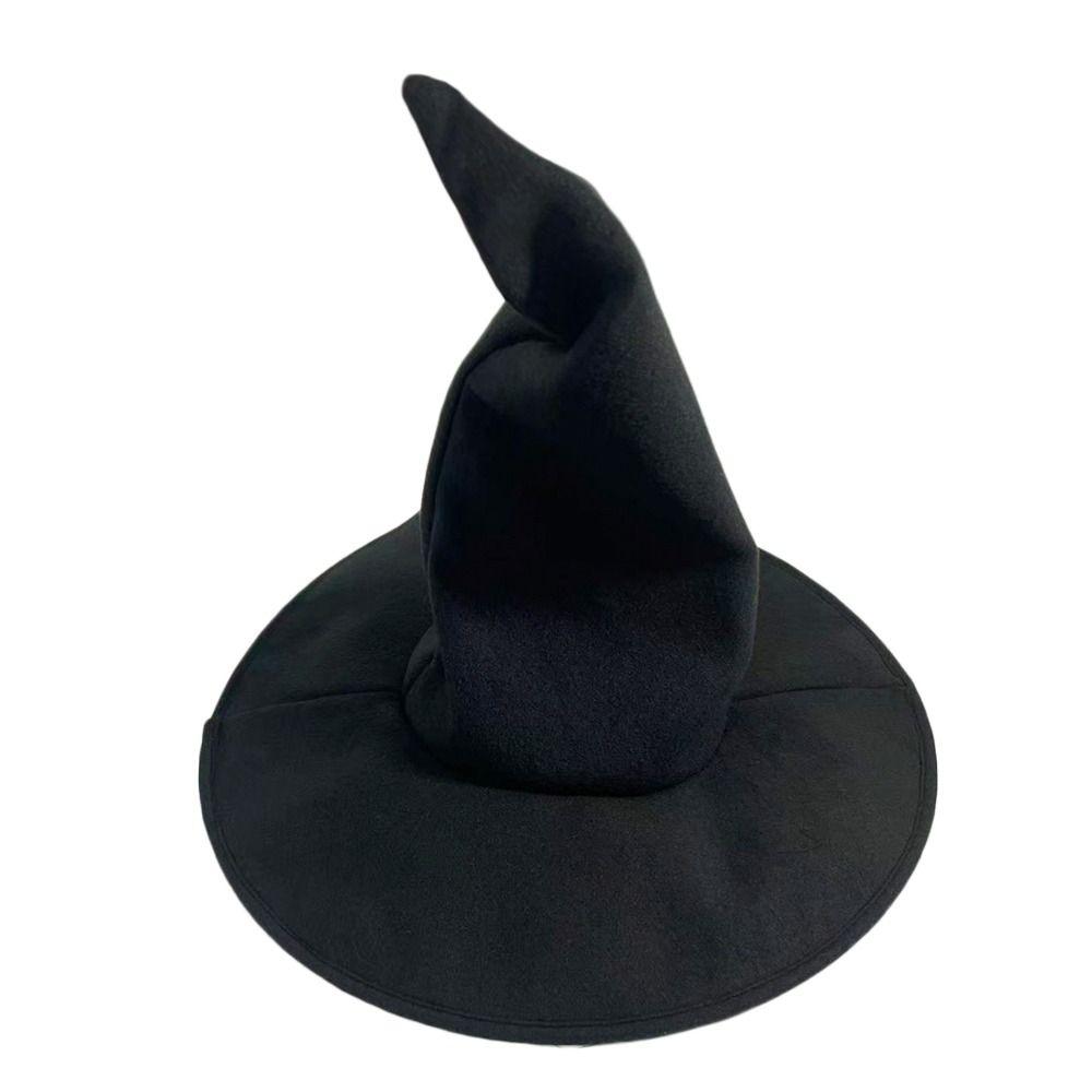 

Фестиваль Украшения Вечеринка Хэллоуин Шляпа Волшебника Портативная Винтажная Магическая Академия Кепка Шляпа Ведьмы чёрный