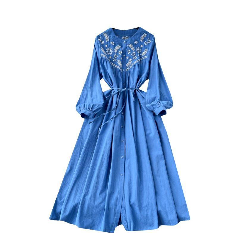 Dress Bohemia Retro Loose Big Hem Travel