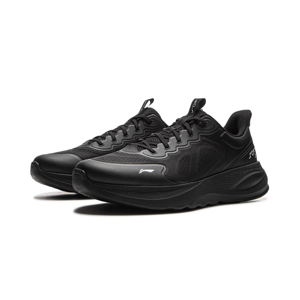 Li Ning Soft Go 2 V4 Cushioning Slip Resistant Abrasion Resistant Lightweight Low top Casual Shoes Men's Black AGLV063-3