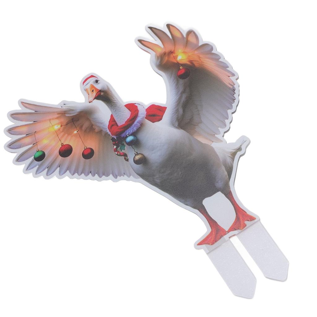 Xmas Yard Sign Decor Xmas Duck Yard Stake for Holiday Outdoor Garden Lawn Pathway Decoration Double