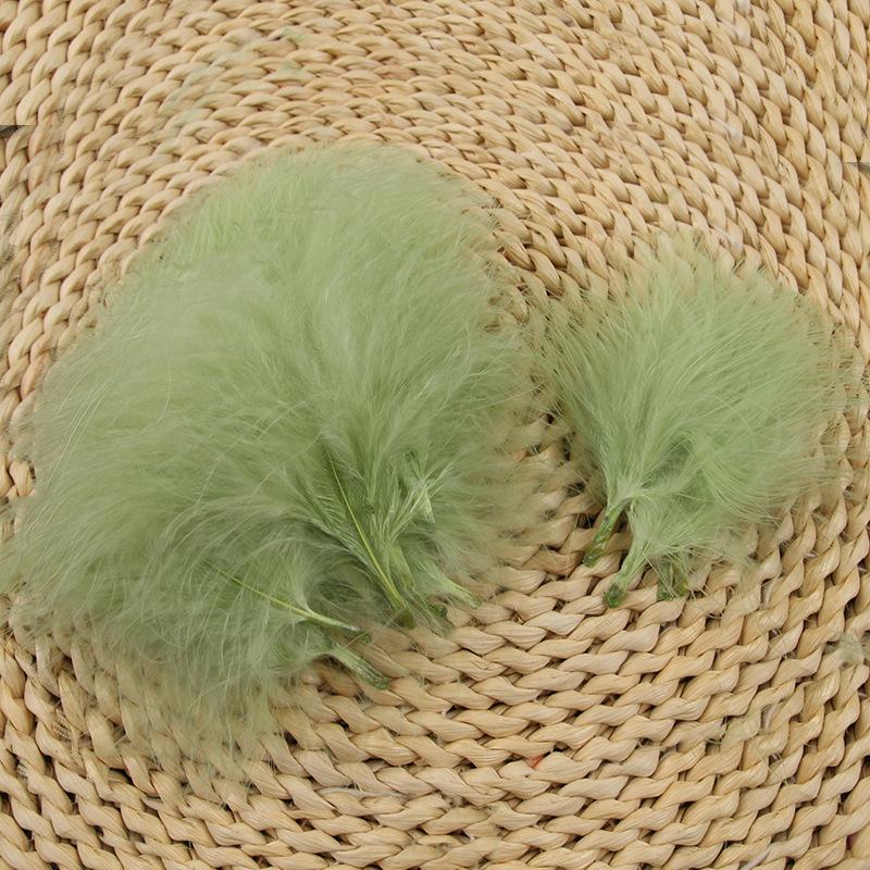 Blood vessel velvet feather turkey feather jewelry cat toy cat stick handicraft dream catcher decorative material