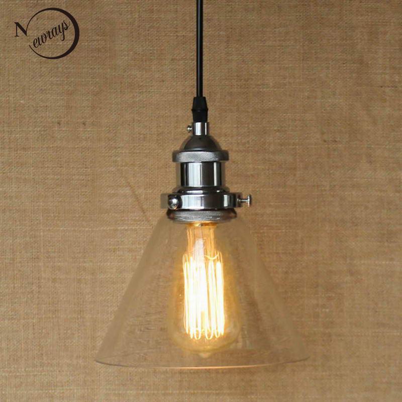 Hanging Clear Glass Shade Pendant Lamp With Edison Light Bulb Kitchen Lights And Cabinet At Affordable S Free Real Reviews Photos Joom - Glass Pendant Lights With Edison Bulbs