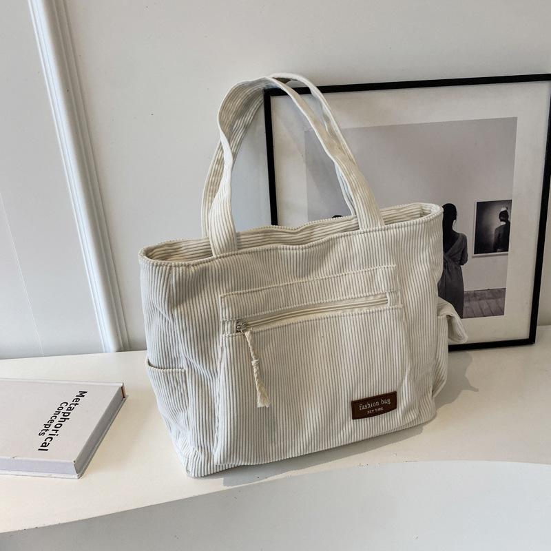 

The New Trendy Large-capacity Handbag for Women Is Versatile for Students белый