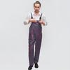 Work Bib Overalls Adjustable Shoulder Straps Pockets Jumpsuit Wide Leg Solid Color Coverall Multi-Pocket