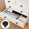 12pcs Cabinet Knob Handle Drawer Hand Pulls Replacement Furniture Door Cupboard Drawer Black with Installation DIY Knobs Tools