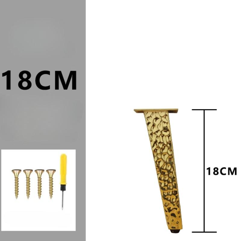 Metal Adjustable Furniture Cabinet Legs Water Ripple Stainless Steel Bathroom Cabinet Legs TV Cabinet Sofa Height Support Feet