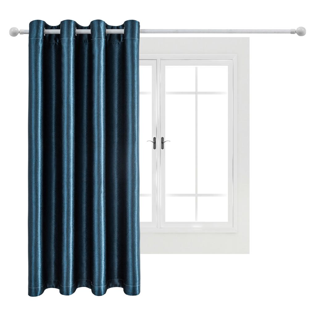 Einfarbiger Verdunkelungsstoff Balkon Sonnenschutz Thermoisolierter Vorhang mit Ösen Perfekt für Zuhause und Büro Energieeffiziente Vorhänge