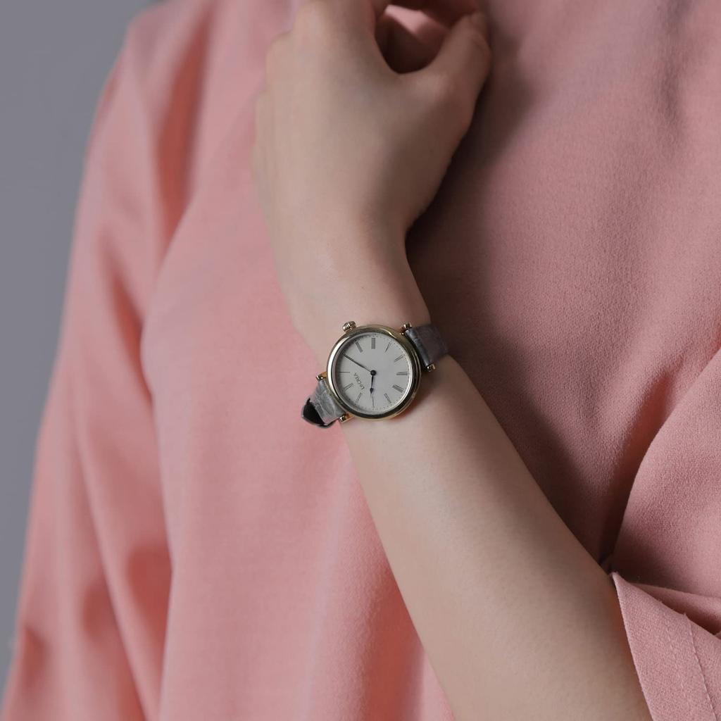 LeClair Solar Watch Made in Japan ASSIETTE Gold Genuine Lizard Leather Belt [LCREA] Women's LC2102-GPRBE