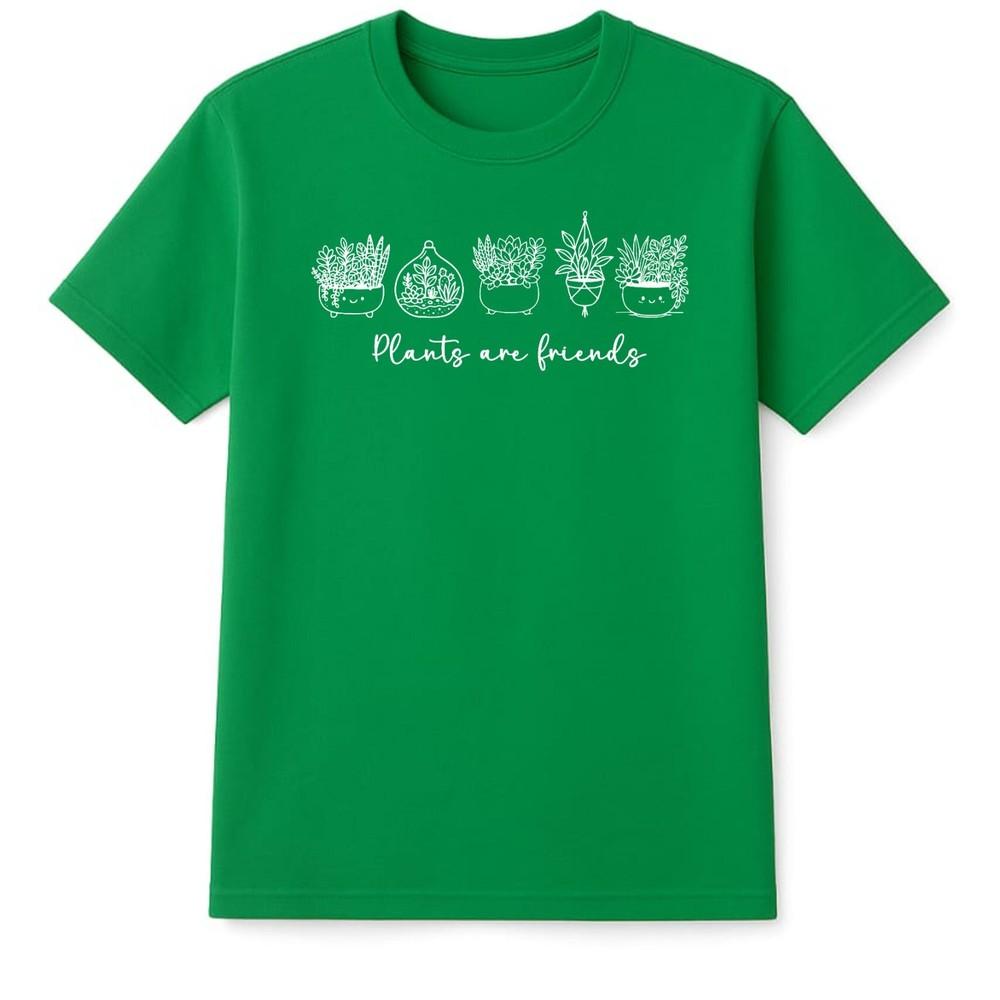 Plants Are Friends Cute Vegan Vegetarian TShirt Novelty Gardener Gifts Tee S