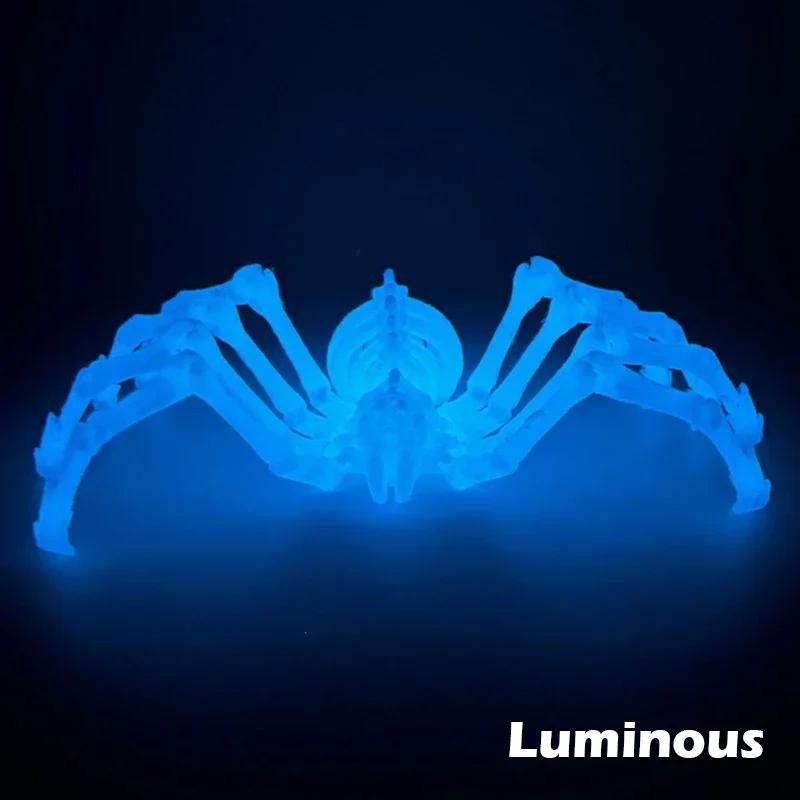 3D Printed Retractable Spider Movable Joint Fidget Toy Rotatable Articulated Office Desktop Ornament Adults Kid Toy Crafts Gift