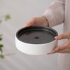 Wood Ash Pot Bearing Tray Small Tea Table Tea Pot Bearing Retro Ceramic Dry Foam Tray Home Water Storage Japanese Tea Tray