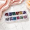2Box Mixed Color Nail Crystal Charms 1.6mm Manicure  Rhinestones  Christmas Gems