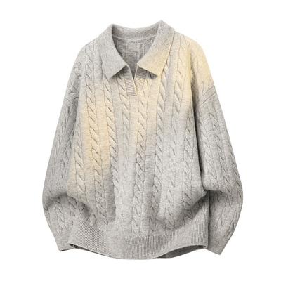 Mens Sweater Cable Plain Knit Sweater Streetwear Fashion Campus Valentines Old Money Men Long Sleeve Top Men's Clothing 2025 New