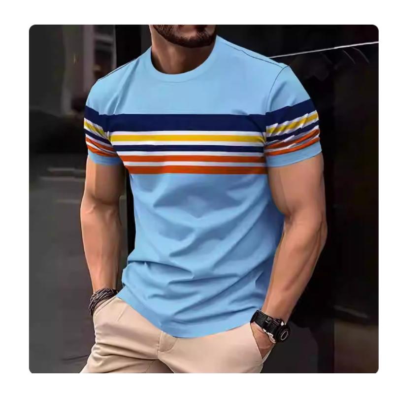 Men's Casual Printed Short Sleeve Loose Comfort Top T-Shirts Men’s