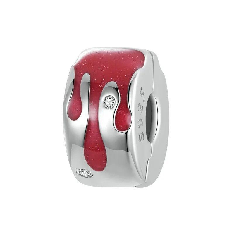 

Bamoer из стерлингового серебра 925 пробы с розовым сердечком, подвески в виде бабочки и розы, бусины для женщин, оригинальный браслет, аксессуары для самостоятельного изготовления SCC2700