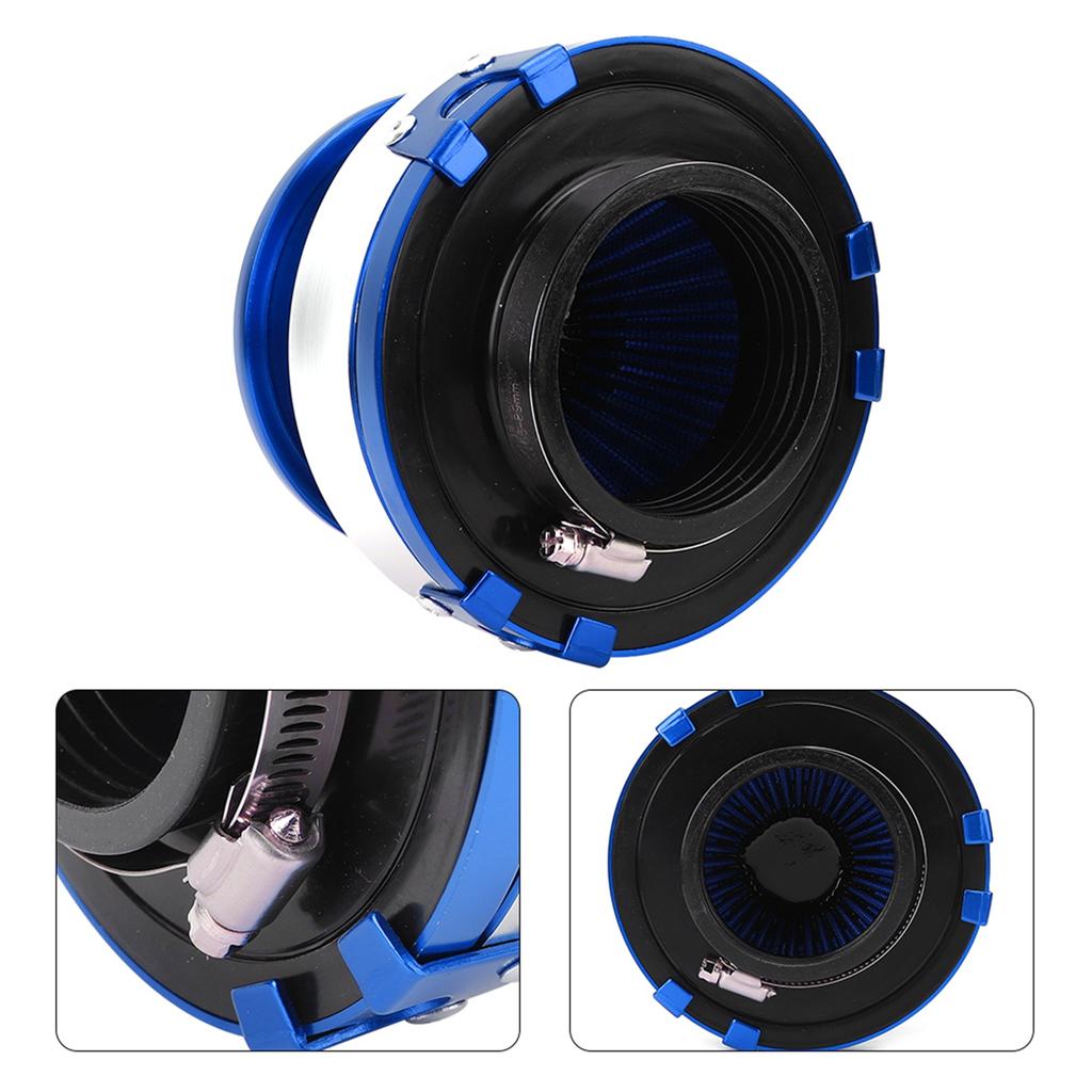 76mm3in Filtru de Aer Modificat Motor Auto Admisie Aer Rece Cap Ciupercă Piesă UniversalăAlbastru