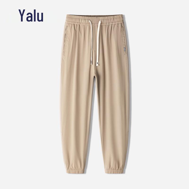 

YALU Men s 2025 Spring/Summer Anti-Pilling Drawstring Cuffed Casual Pants 3XL