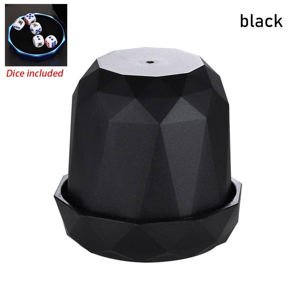 

1Pcs Flannel Lining Dice Container Silient Mute Dices Game Supplies KTV Entertainment Table Game black