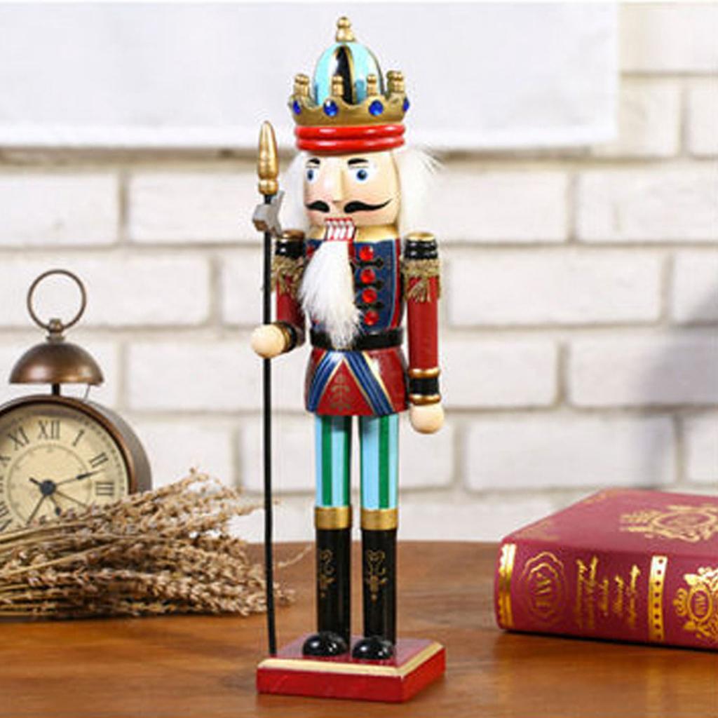 Factory Direct 30cm Nutcracker Puppet Soldier Decoration Creative Decoration Gift Spot Asuit Sword