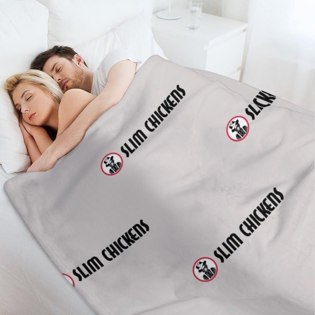 Slim Chickens Cafe Throw Blanket Flannel Fabric Decorative Sofa Soft Beds for winter Blankets