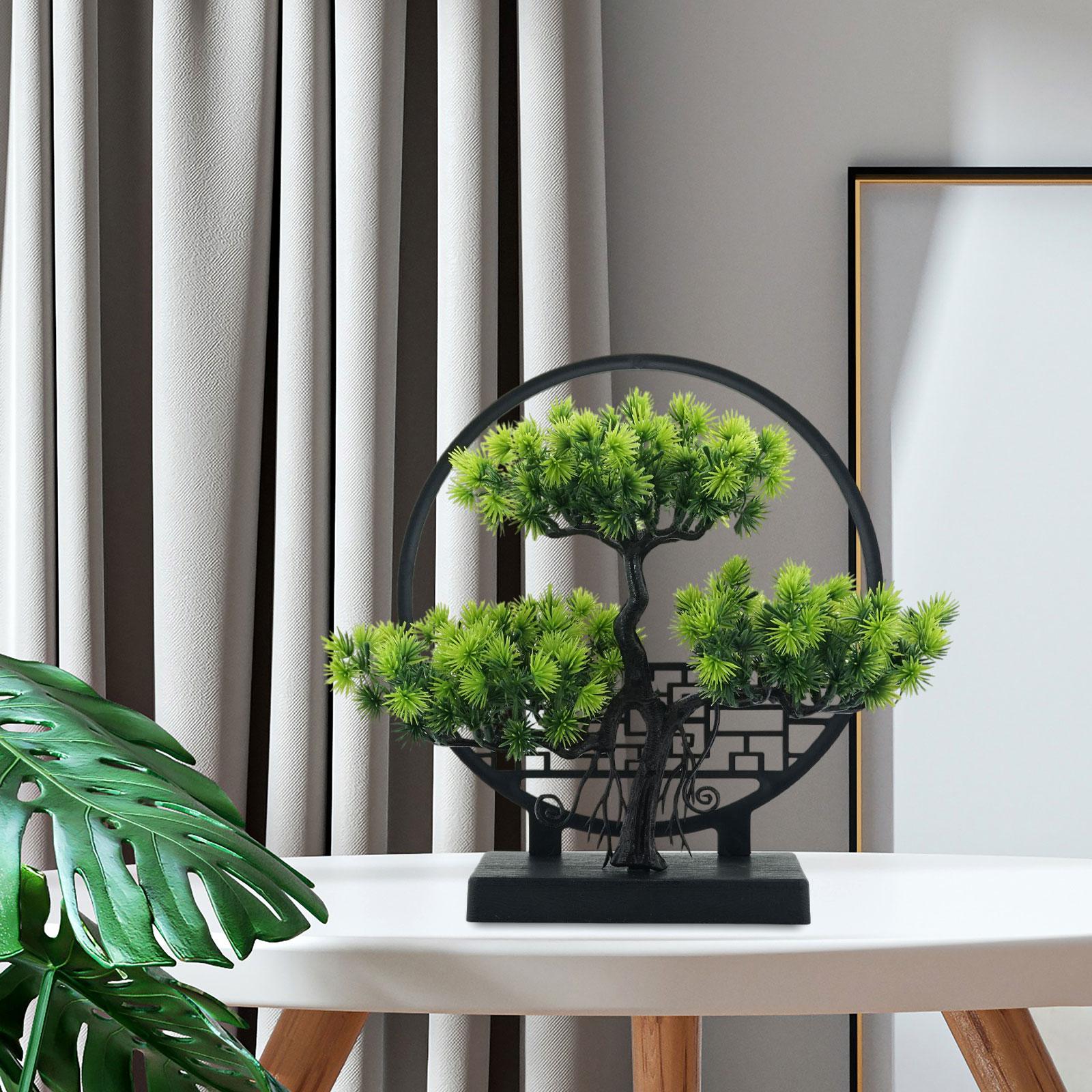 

Realistic Fake Bonsai Tree Indoor Artificial Plant Ornament for Home Decor Office Shelf Guest Area світло-зелений колір