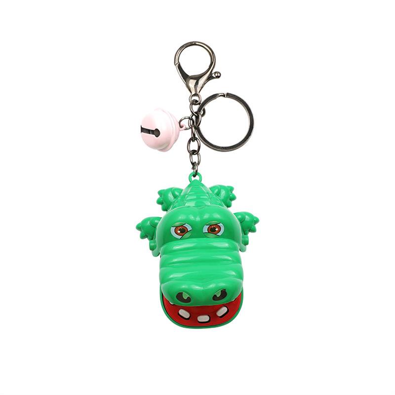Crocodile Biting Hand Game Keychain - Innovative Cartoon Toy for Kids
