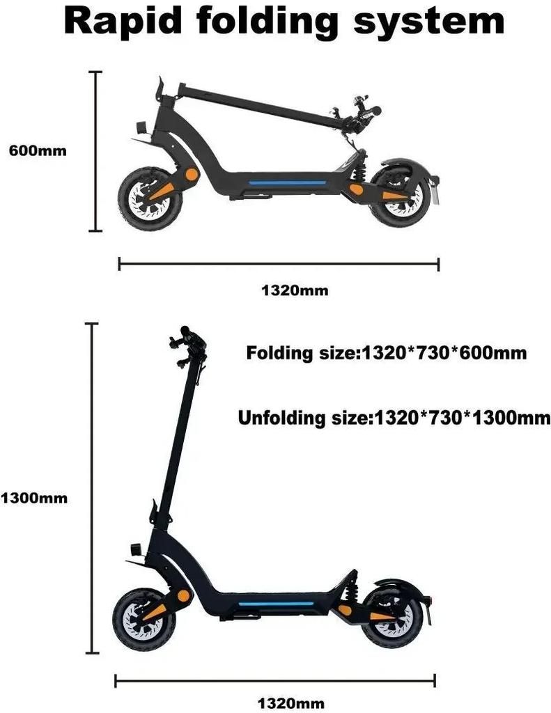 2026 New E-Scooter New model DT06 1900W Peak Power 60V18.2AH Battery 11‘’ Fat Tire Adult Electric Scooter.