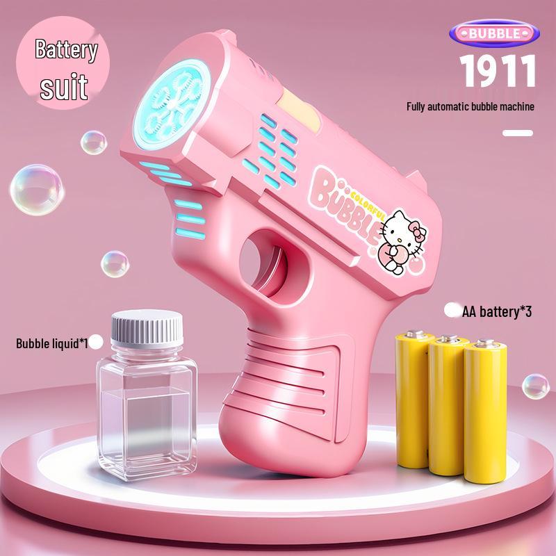 Unicorn Electric Bubble Maker: Kids' Automatic Light-Up Bubble Gun Gift