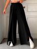 2025 Spring/Summer Elegant High Waist Pleated Wide Leg Pants for Women