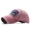 Spring and Autumn Retro Hong Kong Style Washed Cotton Embroidery Alphabet Baseball Cap Men's and Women's Casual Youth Cap Tide
