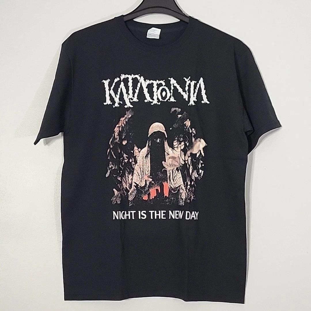 KATATONIA Night is the New Day L LARGE T-Shirt Black Mens Band Logo 4XL