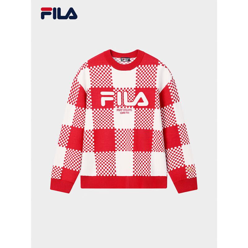 FILA Men's 2026 Spring Checkered Pullover Sweater