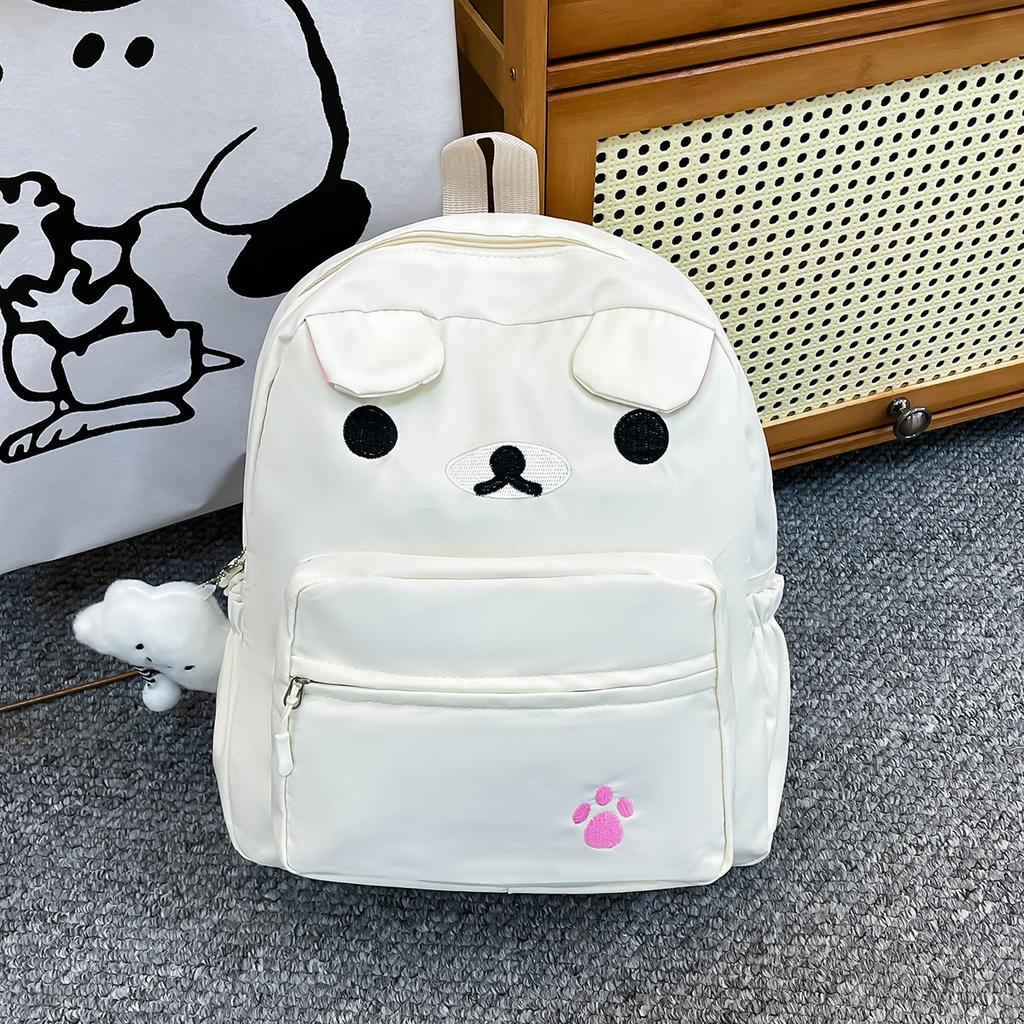 ins bear backpack cute and lightweight Japanese student schoolbag childlike versatile soft girl casual backpack
